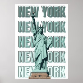 New York statue of liberty wall decor Poster