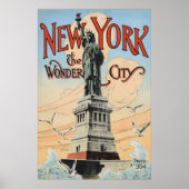 New York Statue of Libery Vintage Poster (Vorne)
