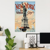 New York Statue of Libery Vintage Poster (Heimbüro)