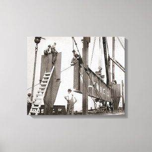 New York Steelworkers, 1913 Leinwanddruck