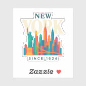 New York Sticker (Blatt)