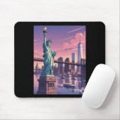 New York Sticker Mousepad (Mit Mouse)