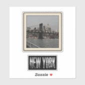 New York Sticker Pack Polaroid Skyline Vinyl decal (Blatt)