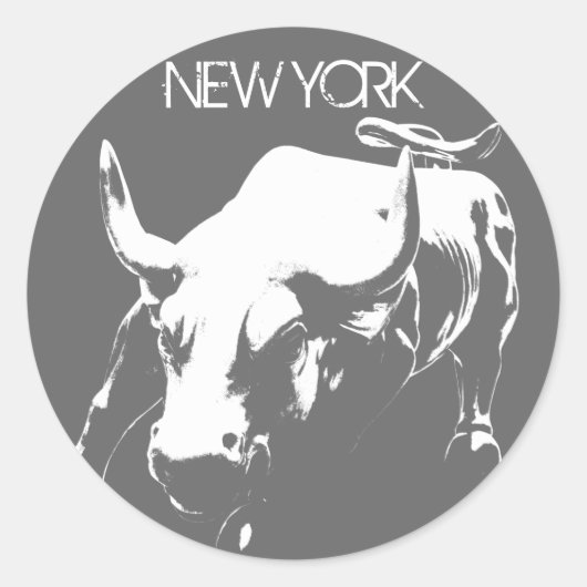New York Stickers New York Bull Souvenir Stickers (Vorderseite)