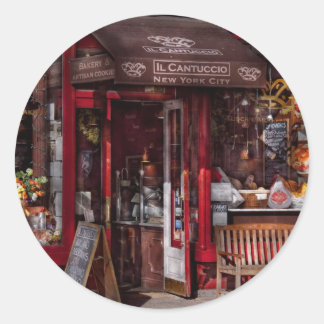 New York - Store - Greenwich Village - Il Cantucci Runder Aufkleber