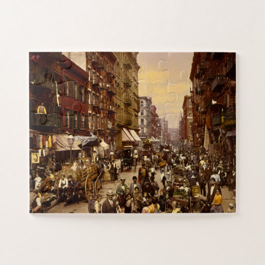 New York Street 1890 Puzzle (Horizontal)