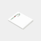 New York Street Lamp Lamppost Christmas Garland Post-it Klebezettel (angewinkelt)