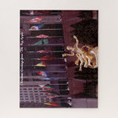 New York Street Scene.Christmas Greetings Puzzle (Vertikal)