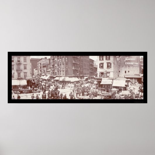 New York Streets Foto 1902 Poster (Vorne)