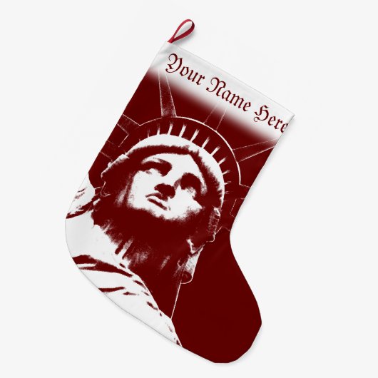 New York Strumpf New York Weihnachtszeit Strumpf Großer Weihnachtsstrumpf (Vorderansicht (hängend))