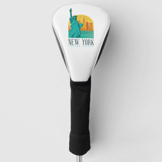 New York Stylish Skyline Golf Headcover (Vorderseite)