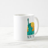 New York Stylish Skyline Kaffeetasse (VorderseiteRechts)