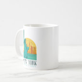 New York Stylish Skyline Kaffeetasse (Vorderseite Links)