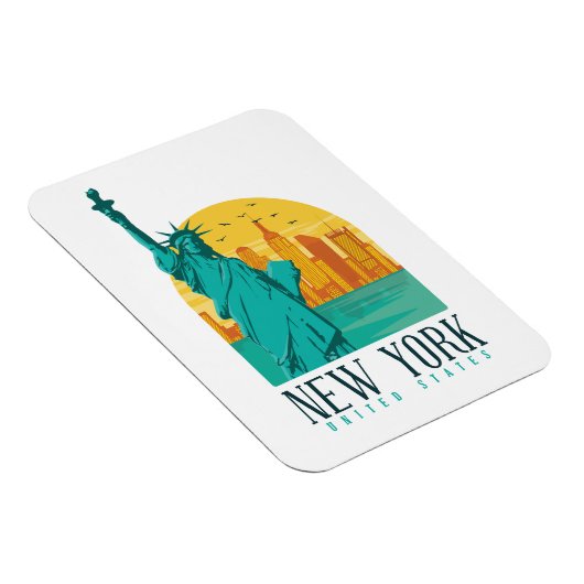 New York Stylish Skyline Magnet (Rechte Seite)