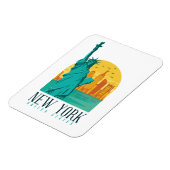 New York Stylish Skyline Magnet (Linke Seite)