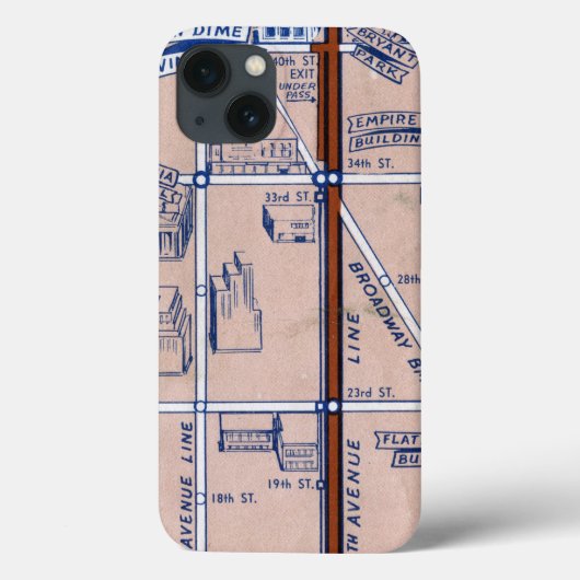 NEW YORK SUBWAY MAP, 1940 2 Case-Mate iPhone HÜLLE (Rückseite)