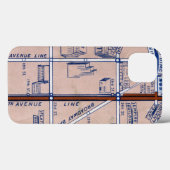 NEW YORK SUBWAY MAP, 1940 2 Case-Mate iPhone HÜLLE (Rückseite (Horizontal))