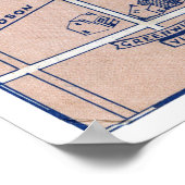 NEW YORK SUBWAY MAP, 1940 2 POSTER (Ecke)