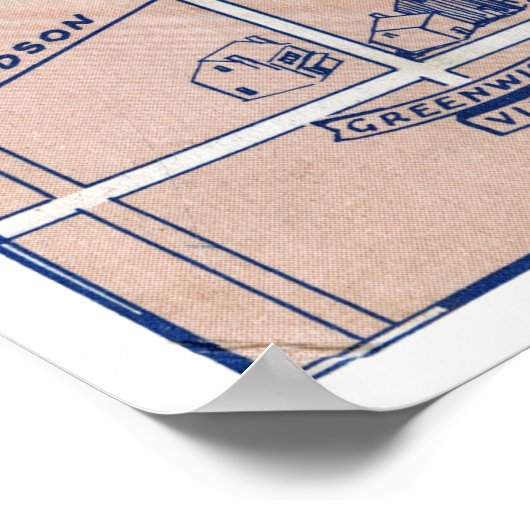 NEW YORK SUBWAY MAP, 1940 2 POSTER (Ecke)