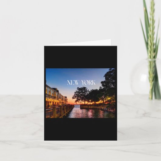 New York Summer Nights Sticker Karte (Vorderseite)