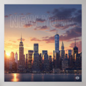 New York Sunset Poster (Vorne)
