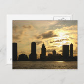 New York Sunset Postkarte (Vorne/Hinten)