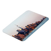 New York Sunset Skyline View of World Trade Center Magnet (Linke Seite)