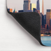 New York Sunset Skyline View of World Trade Center Mousepad (Ecke)