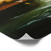 New York Sunset - Thomas Chambers Fine Art Poster (Ecke)