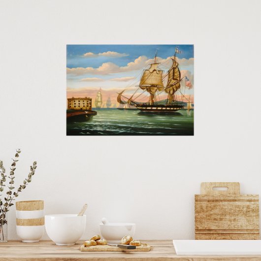 New York Sunset - Thomas Chambers Fine Art Poster (Küche)