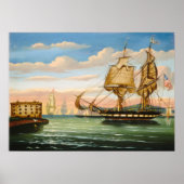 New York Sunset - Thomas Chambers Fine Art Poster (Vorne)
