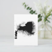 New York Tagger Postkarte (Stehend Vorderseite)