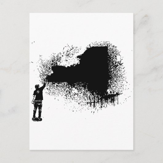 New York Tagger Postkarte (Vorderseite)