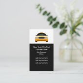 New York Taxi Budget Business Cards Visitenkarte (Stehend Vorderseite)