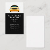 New York Taxi Budget Business Cards Visitenkarte (Vorne/Hinten)