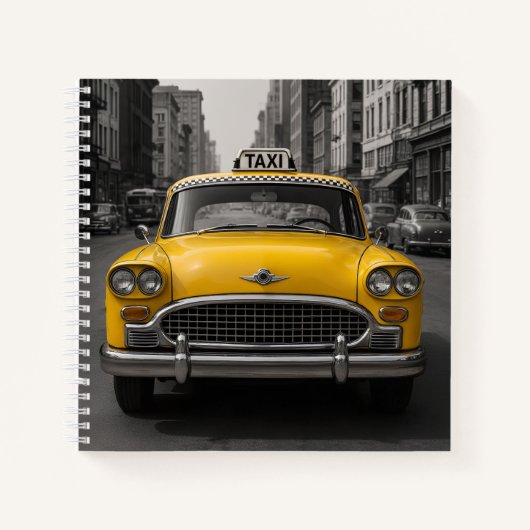 New York taxi Spiral Notebook Notizblock (Vorderseite)