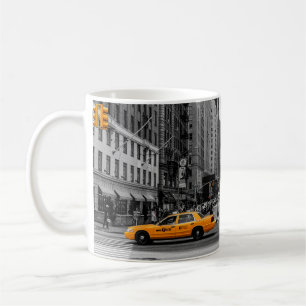 New York Taxi Urban City Color Pop Fotografie Kaffeetasse