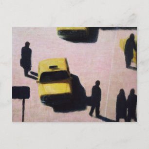 New York Taxis 1990 Postkarte