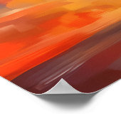 New York Teddy Fauvist Liberty Sunset Print Poster (Ecke)