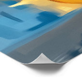 New York Teddy Fauvist Manhattan Skyline Print Poster (Ecke)