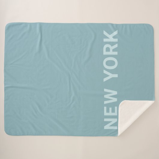 New York Text Sherpadecke (Vorderseite (Horizontal))