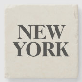New York Text Steinuntersetzer (Vorderseite)