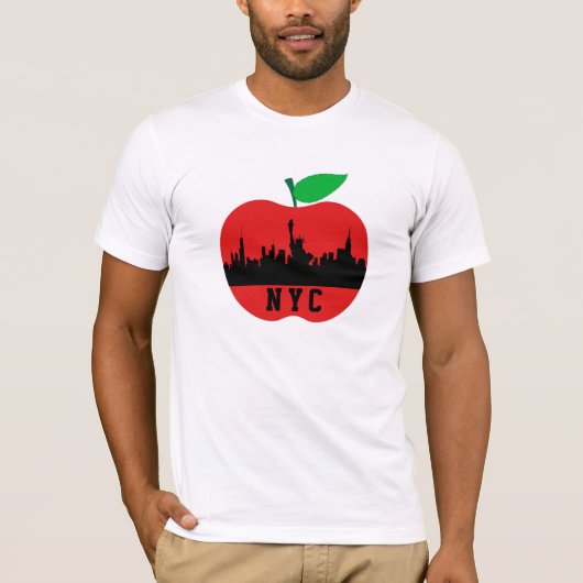 New York The Big Apple - New York Staat T-Shirt (Vorderseite)
