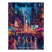 New York: The City That Never Sleeps Contemporáneo Poster (Vorderseite)