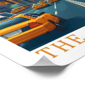 New York The Empire State USA Travel Place Poster (Ecke)