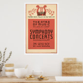 New York Theatre Music 1940 WPA Poster (Küche)