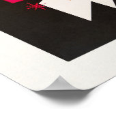 New York Times Square by night abstract Poster (Ecke)