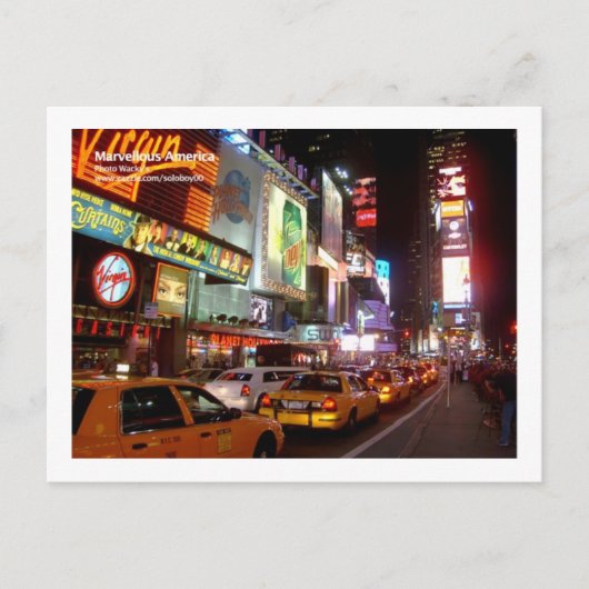 New York Times Square Postkarte (Vorderseite)