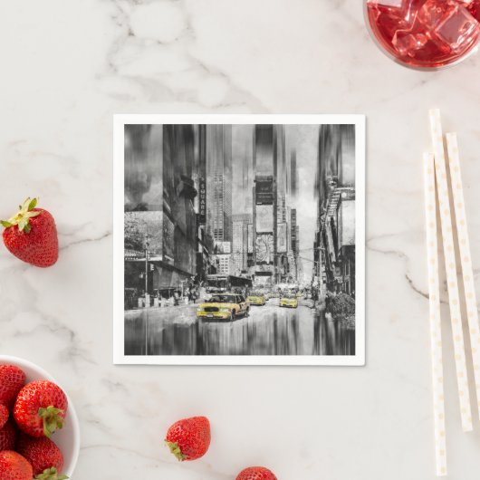 New York Times Square Serviette (Beispiel)