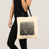 New York Tote Bag - Grau Tragetasche (Vorderseite (Produkt))